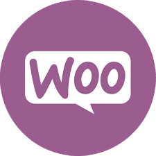 A logo featuring the word 'Woo' in playful typography, set against a circular purple background.